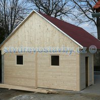 Dřevostavba 54 m2 se sedlovou střechou